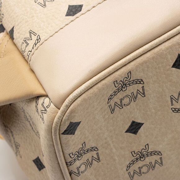 MCM Visetos Side Studs Stark Medium Backpack - Picture 11 of 13